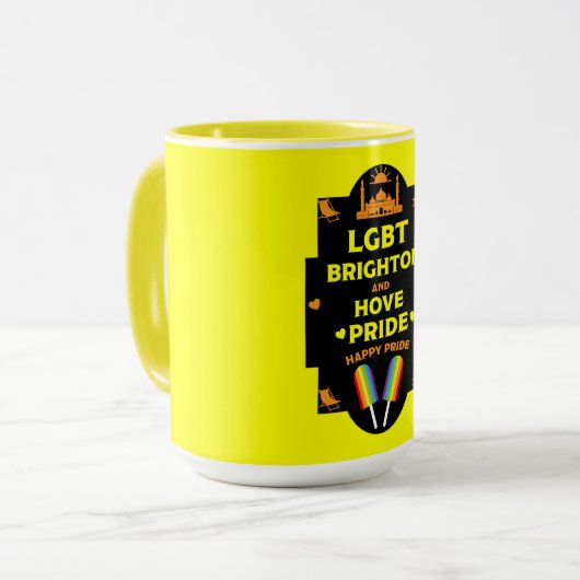 Brighton Gay Pride Tasse (Vorderseite Links)