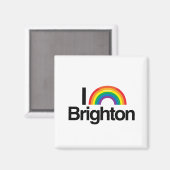 BRIGHTON - I LIEBE PRIDE -.pnng Magnet (Vorderseite/Rückseite)
