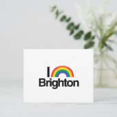 BRIGHTON - I LIEBE PRIDE -.pnng Postkarte (Stehend Vorderseite)