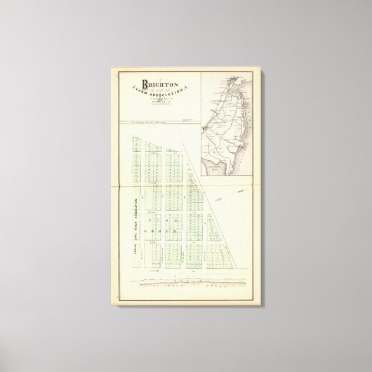 Brighton Land Association, angrenzender Spring Lak Leinwanddruck (Vorderseite)