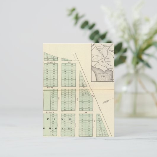 Brighton Land Association, angrenzender Spring Lak Postkarte (Stehend Vorderseite)