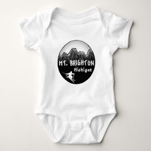 Brighton Michigan Skifahrer Baby Strampler