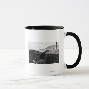 Brighton, Oregon Lumber Mills auf Küstenfotografie Tasse