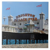Brighton Palace Pier Blick Keramik Fliesen (Vorderseite)