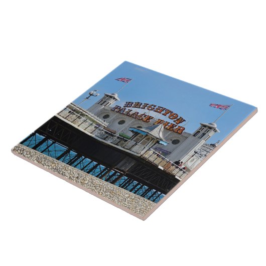 Brighton Palace Pier Blick Keramik Fliesen (Seite)