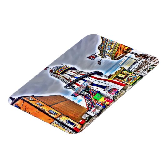 Brighton Palace Pier Fairground Rides Magnet (Linke Seite)
