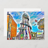 Brighton Palace Pier Fairground Rides Postkarte (Vorne/Hinten)