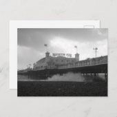 Brighton Palace Pier während eines Sturms Postkarte (Vorne/Hinten)