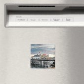 Brighton Pier & Cloudy Sky Digitales Gemälde Magnet (In Situ (Geschirrspüler))