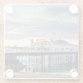 Brighton Pier Sunset Glasuntersetzer (Rückseite)