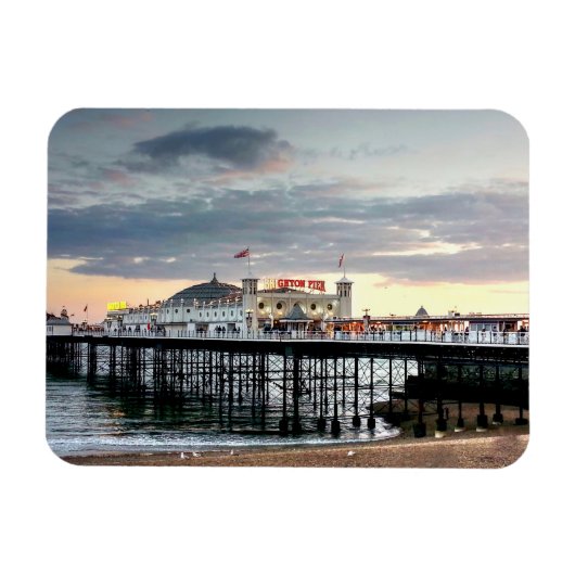 Brighton Pier Sunset Magnet (Horizontal)
