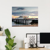 Brighton Pier Sunset Poster (Heimbüro)