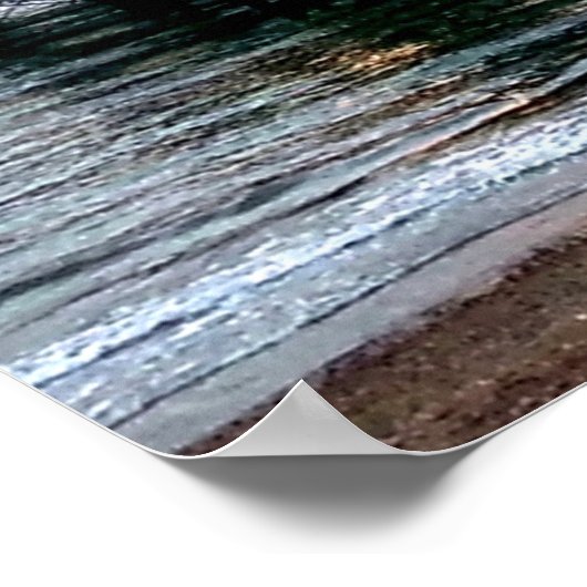 Brighton Pier Sunset Poster (Ecke)