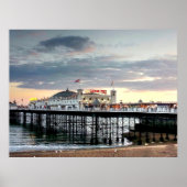 Brighton Pier Sunset Poster (Vorne)