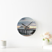 Brighton Pier Sunset Runde Wanduhr (Zuhause)
