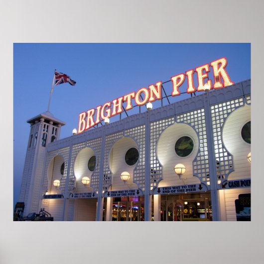 Brighton Pier, Sussex, UK Poster (Vorne)