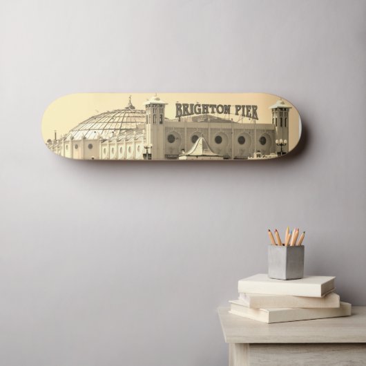 Brighton Pier UK Skateboard (Wandkunst (Horz))