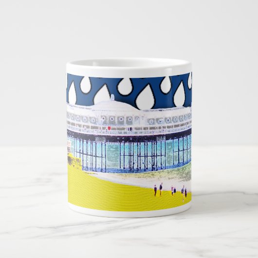 Brighton Pier View Jumbo-Tasse (Vorderseite)
