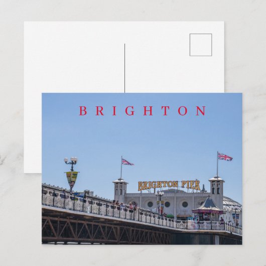Brighton Pier View Postkarte (Vorne/Hinten)