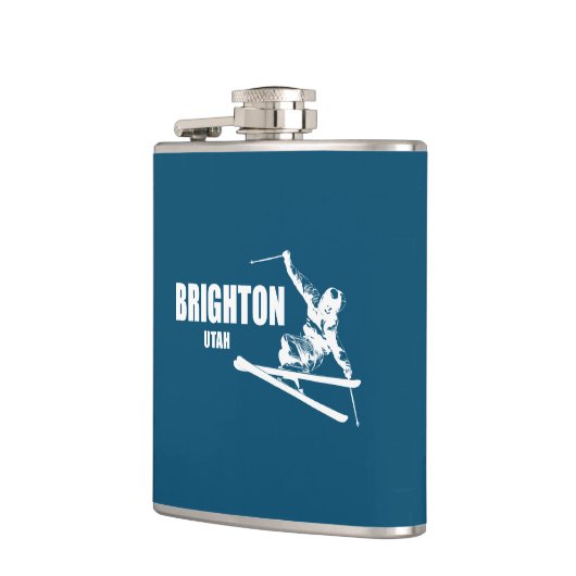 Brighton Resort Utah Skier Flachmann (Links)