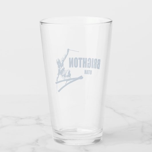 Brighton Resort Utah Skier Glas (Rückseite)