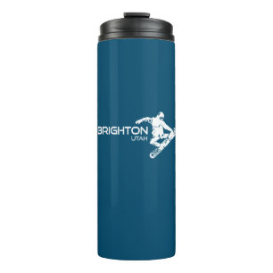 Brighton Resort Utah Snowboarder Thermosbecher