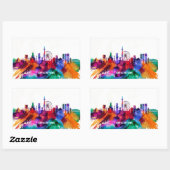 Brighton Skyline Rechteckiger Aufkleber (Blatt)