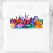 Brighton Skyline Rechteckiger Aufkleber (Tasche)
