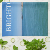 Brighton Strand vom Pier Teetuch Geschirrtuch (Gefaltet)