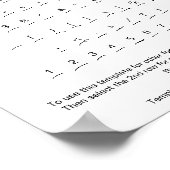 Brighton Swashes Schriftart Character Sheet for Za Poster (Ecke)