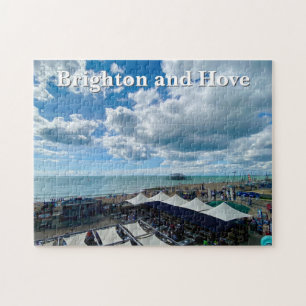 Brighton und Hove Beach an einem Sommertag Puzzle