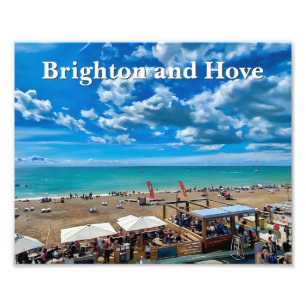 Brighton und Hove Beach Malerei Fotodruck