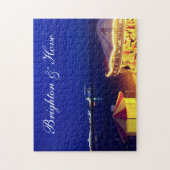 Brighton und Hove Beach zur Nachtzeit Puzzle (Vertikal)