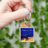 Brighton und Hove Beach zur Nachtzeit Schlüsselanhänger (Hand)