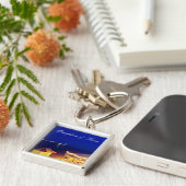 Brighton und Hove Beach zur Nachtzeit Schlüsselanhänger (Seite)