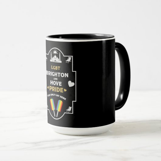 Brighton und Hove Pride Tasse (VorderseiteRechts)