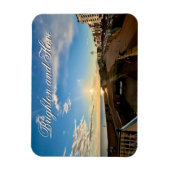 Brighton und Hove Seafront Sunset Foto Magnet (Vertikal)