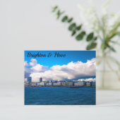 Brighton und Hove Seafront von Pier Postkarte (Stehend Vorderseite)