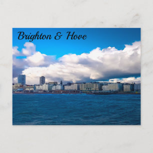 Brighton und Hove Seafront von Pier Postkarte