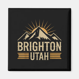 Brighton Utah Berg Skiferien Ski Utah Magnet