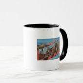 Brighton, Utah - Große Buchstabenszenen Tasse (VorderseiteRechts)