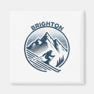 Brighton Utah Ski Resort Winterskilauf  Magnet