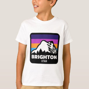 Brighton Utah Skifahren Snowboarden Familien-Skiur T-Shirt