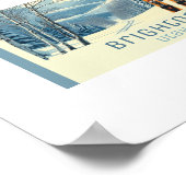 Brighton Utah Skigebiet Urlaub Poster (Ecke)