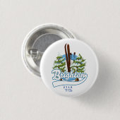 Brighton Utah Skilogo Button (Vorne & Hinten)