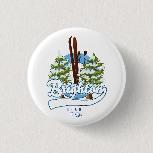 Brighton Utah Skilogo Button (Vorderseite)