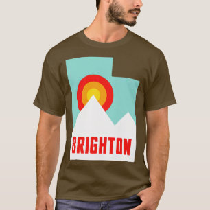 Brighton Utah Staat Retro Mountains T-Shirt