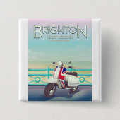 Brighton Vintag Gewerkschaft Jack Roller-Reiseplak Button (Vorderseite)