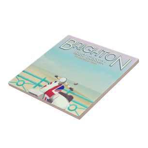 Brighton Vintag Gewerkschaft Jack Roller-Reiseplak Fliese