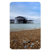 Brighton West Pier Landschaft Magnet (Vertikal)